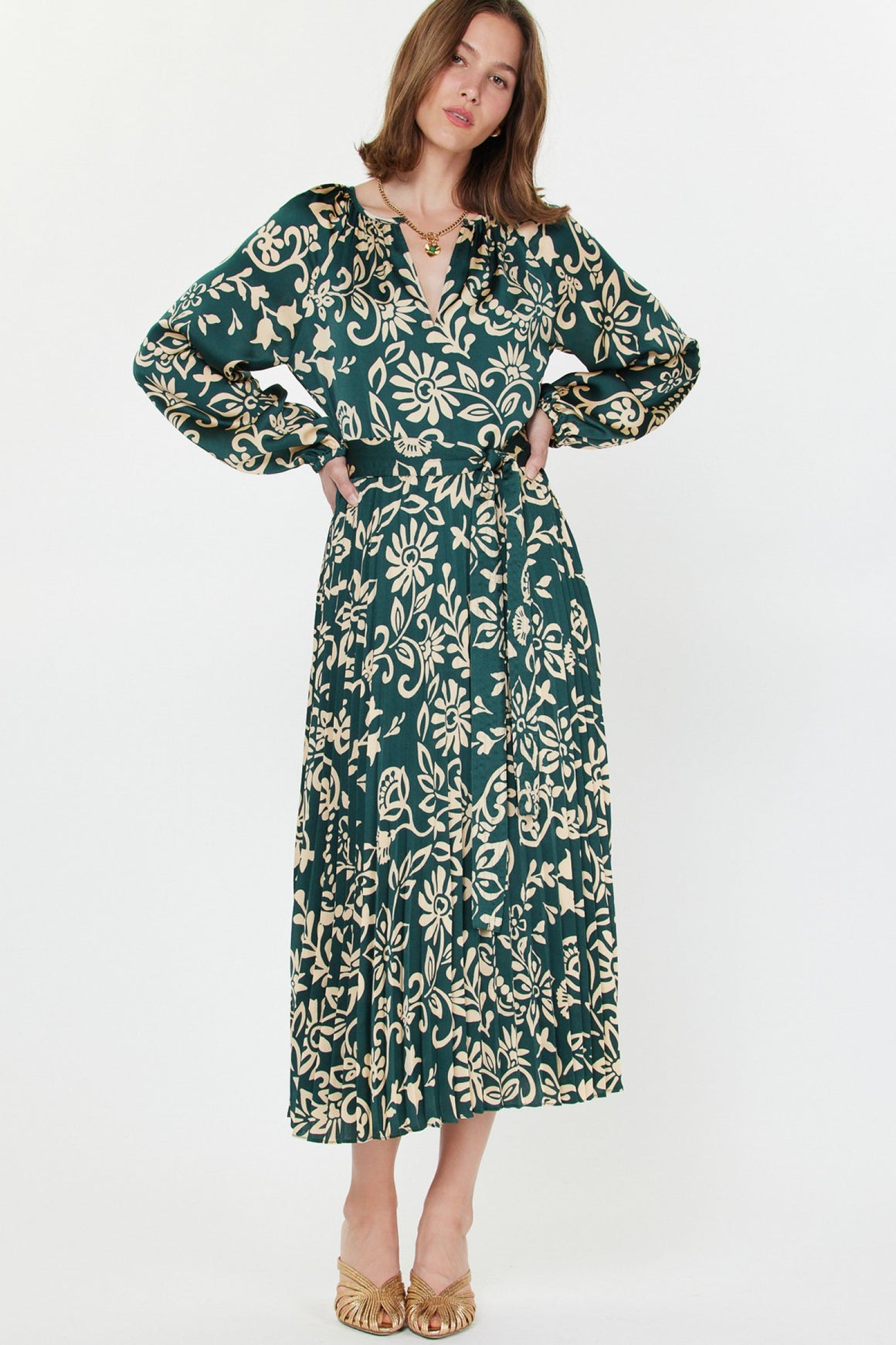 Botanical Midi Dress
