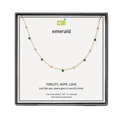 CAI | Satellite Gemstone Necklace