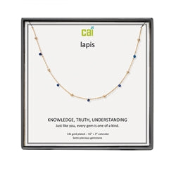 CAI | Satellite Gemstone Necklace