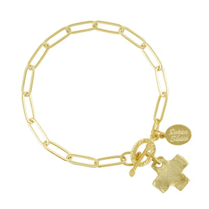 Susan Shaw | Cross Paperclip Bracelet