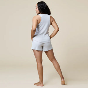 Softies | Rib Dream Racerback Short Set in Grey