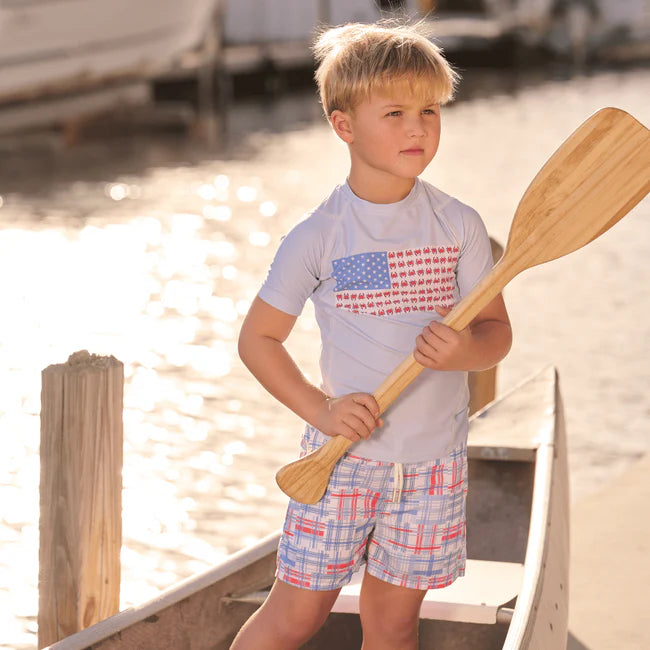 Cape Cod Madras Swim Shorts