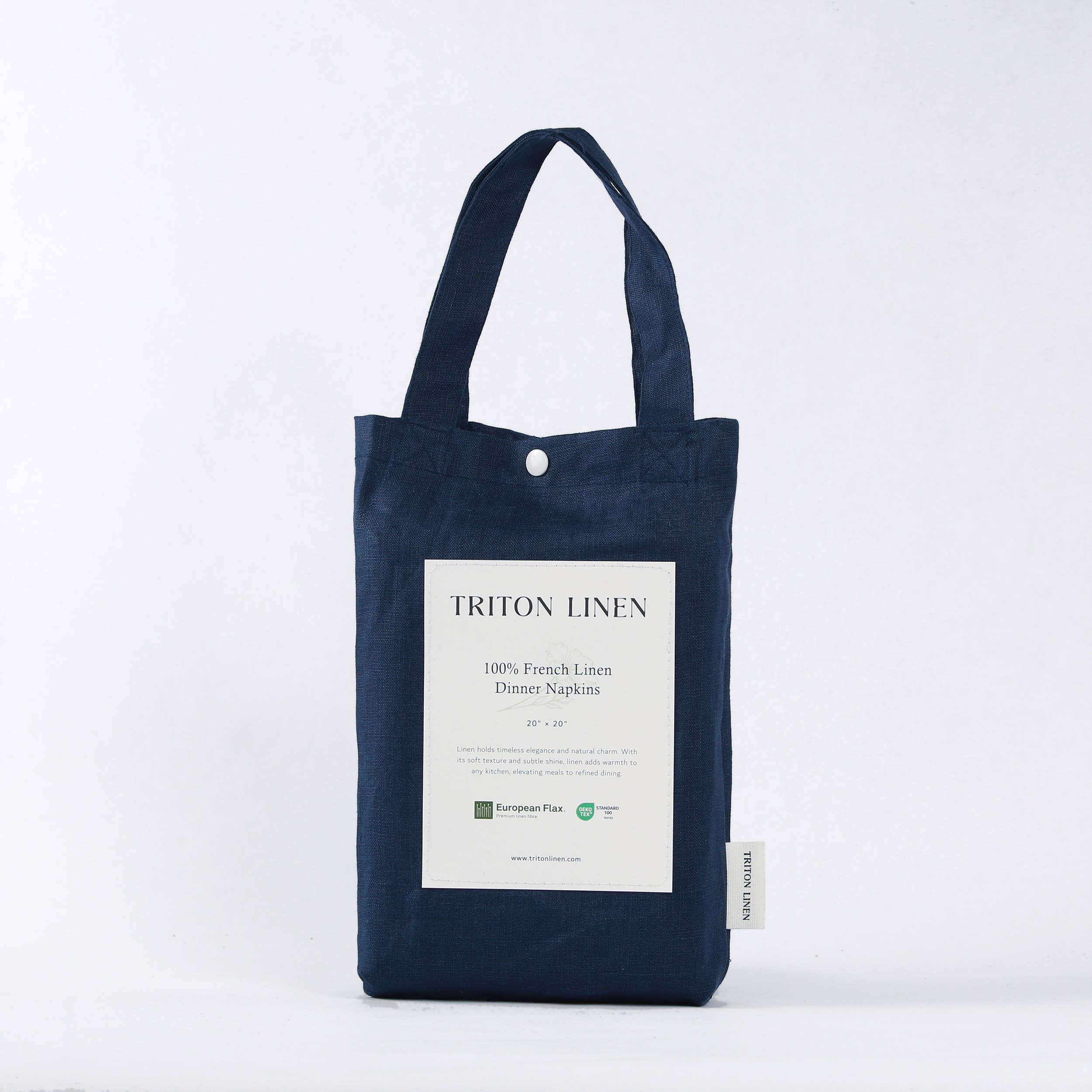 100% Linen Napkins (Set of 4) - 20'' x 20'' - Navy