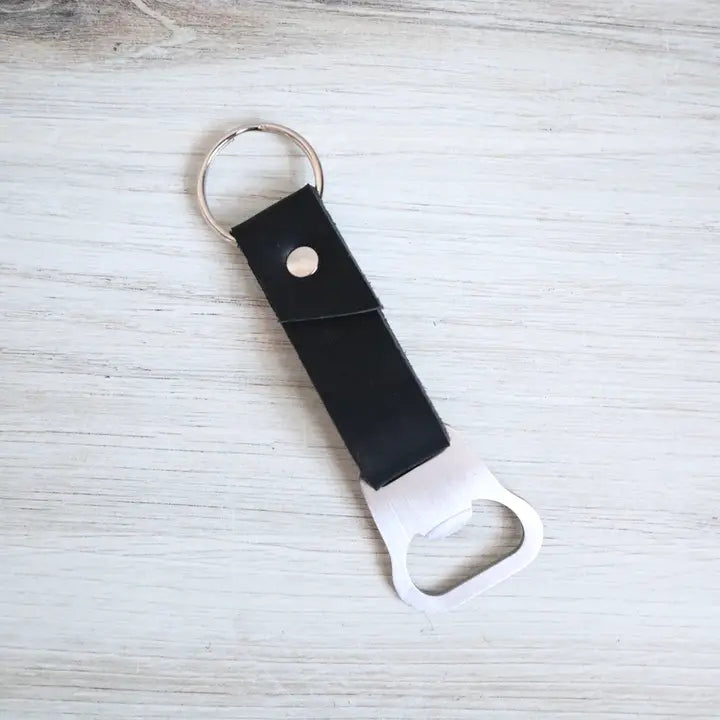 Blu Mountain | Leather Bottle Opener Key Chain