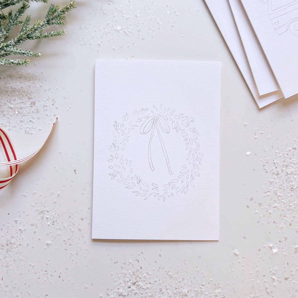 Christmas Cheer Paintable Notecard Set