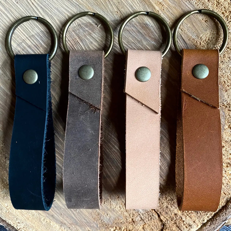 Blu Mountain | Leather Keychain