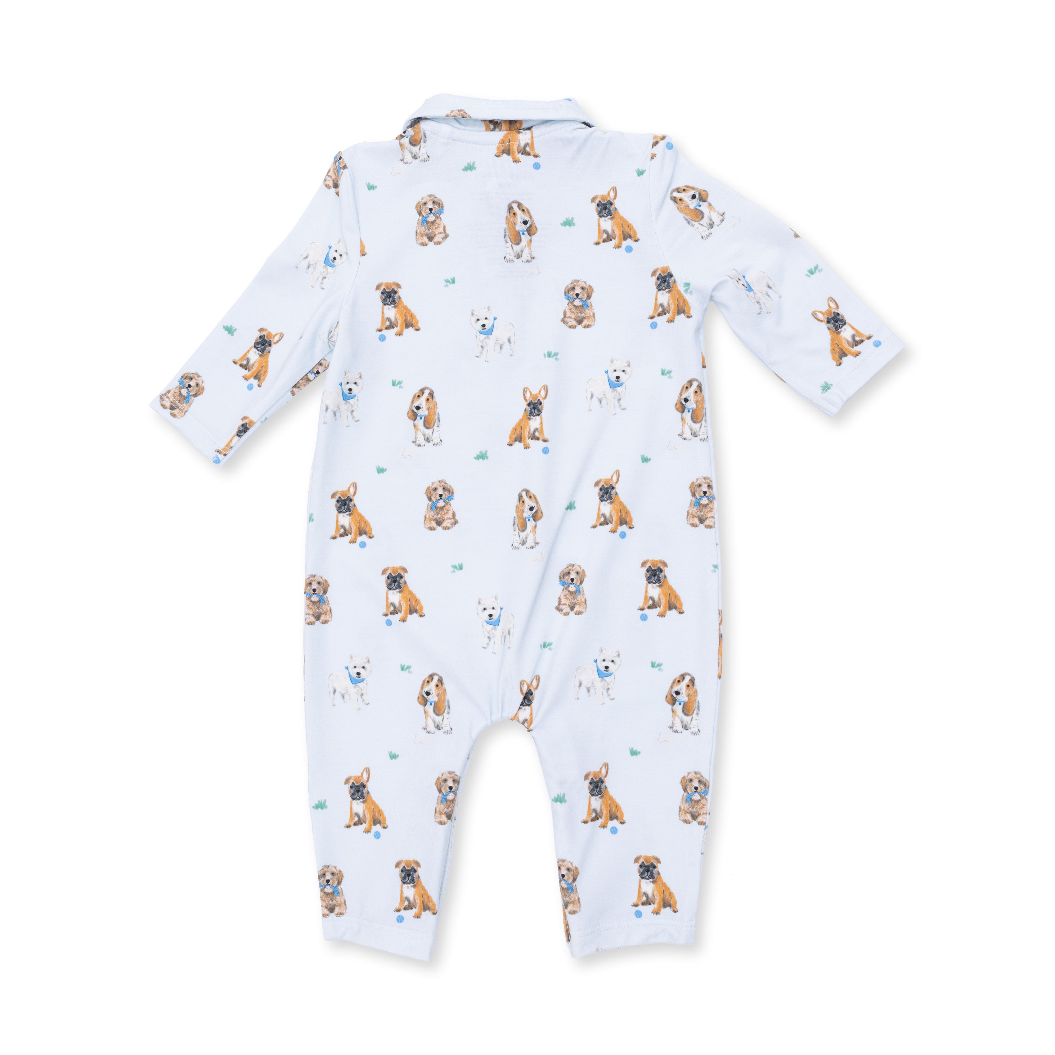 Angel Dear | Bestie Dogs Blue Convertible Romper