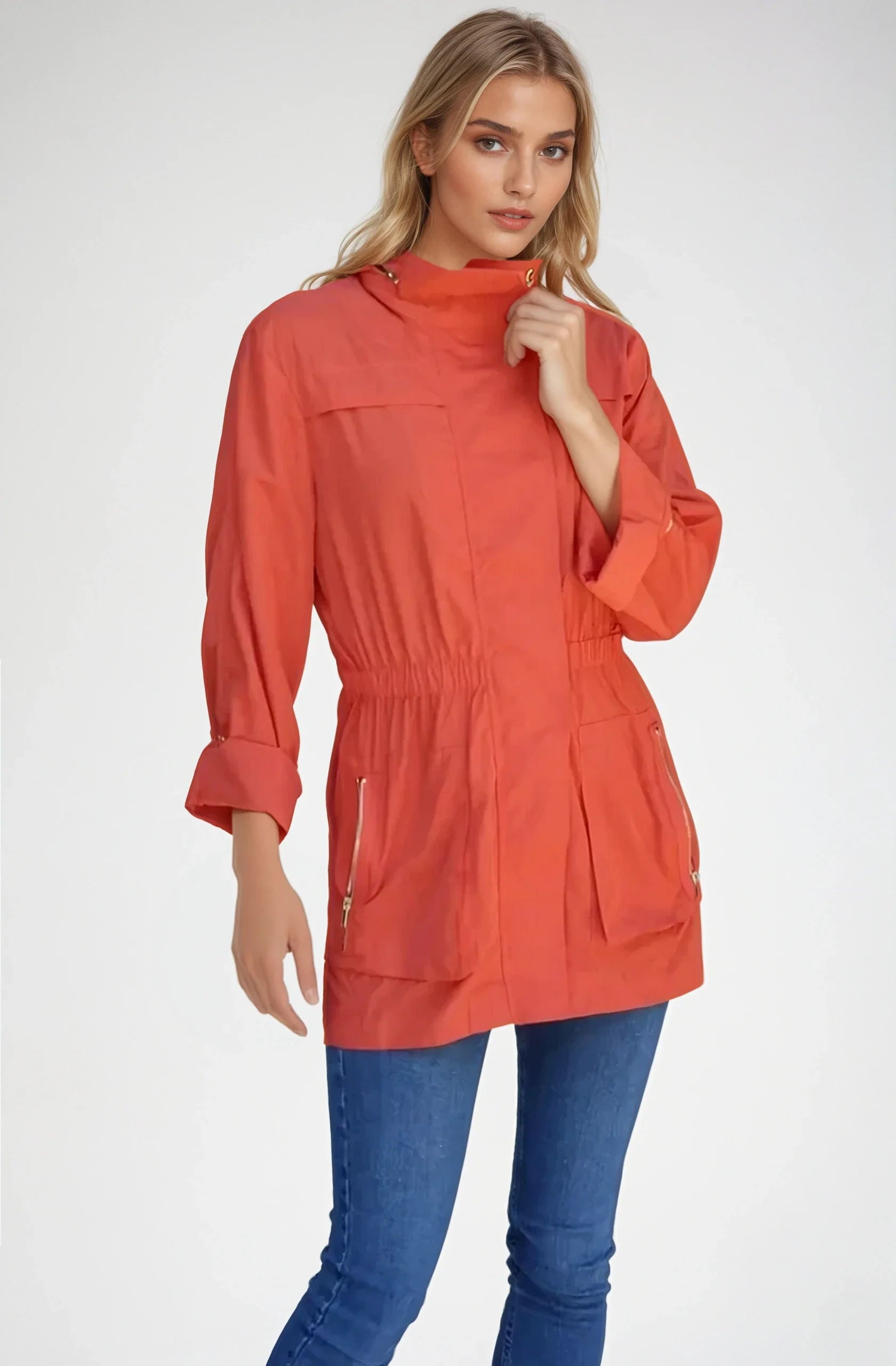Ciao Milano | Tess Anorak Jacket - Orange