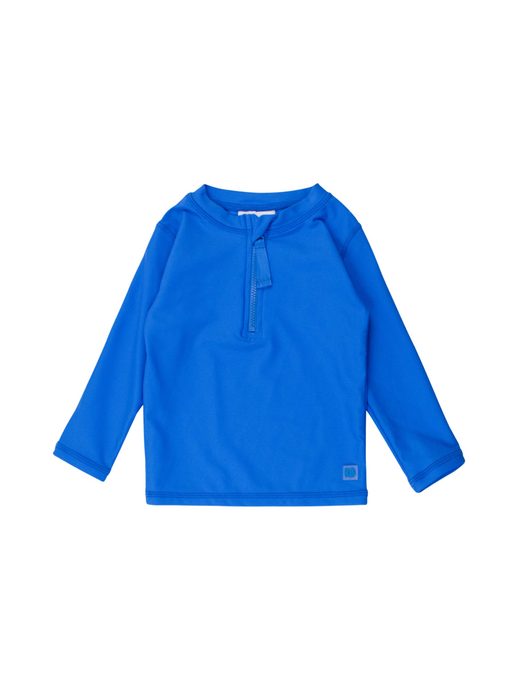 Boys Sonic Blue Long Sleeve Zipper Rash Guard