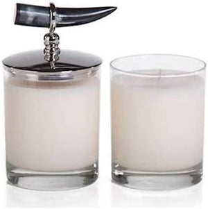 Zodax | Cote D Ivoire Scented Candle w/ Horn Lid Siberian Fir