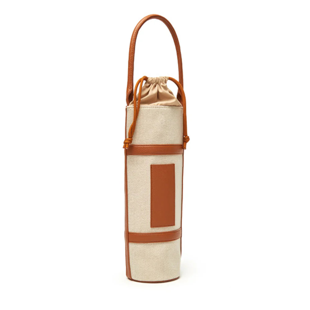 Capri Canvas and Leather Single Wine Tote