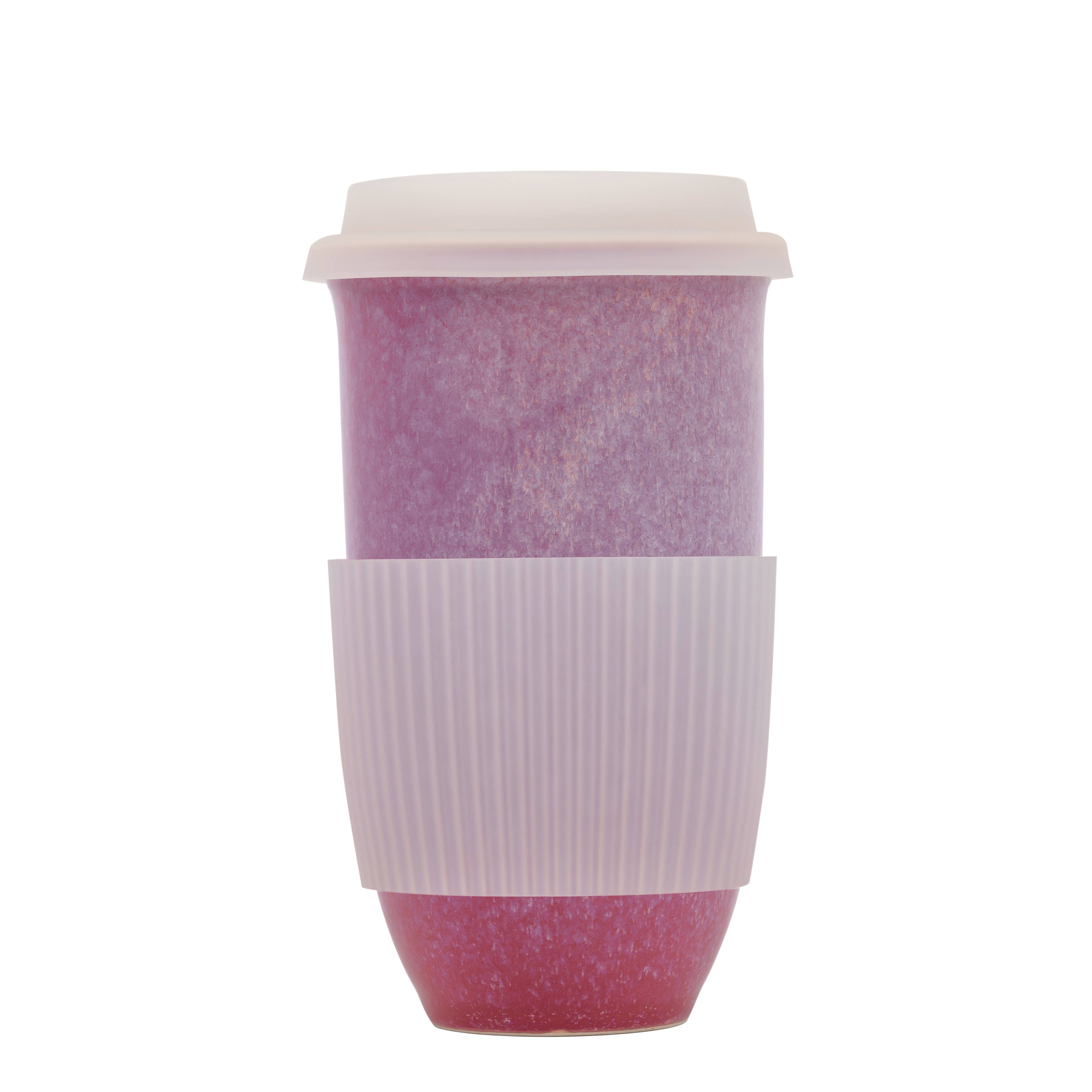 Astral Bloom Ceramic Travel Mug – 16oz Reusable Cup