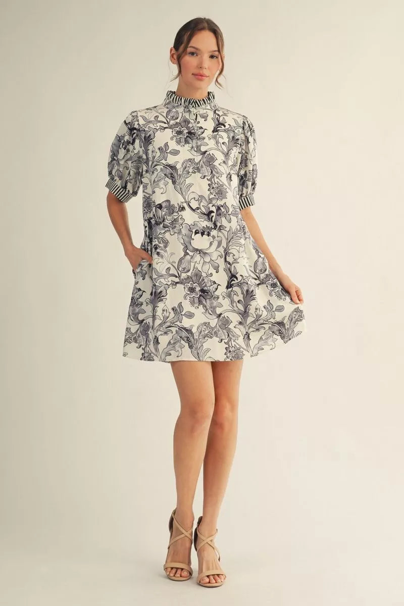 Jodie Tropical Floral Dress