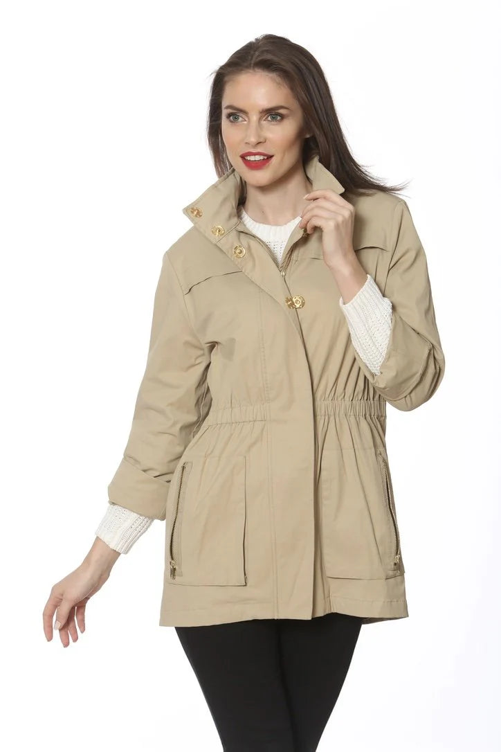 Ciao Milano | Khaki Tess Anorak Jacket