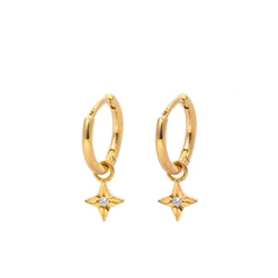 CAI | Gold Star Huggie Hoop Earring