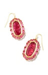 Kendra Scott | Elle Crystal Frame Gold Drop Earrings