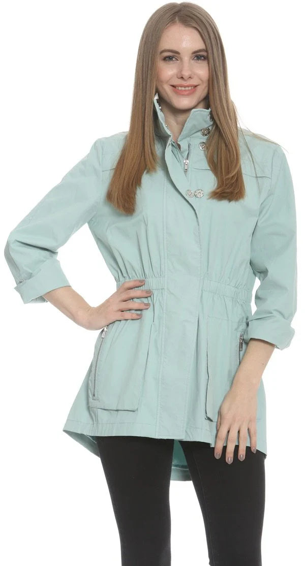 Ciao Milano | Mint/Ether  Tess Anorak Jacket