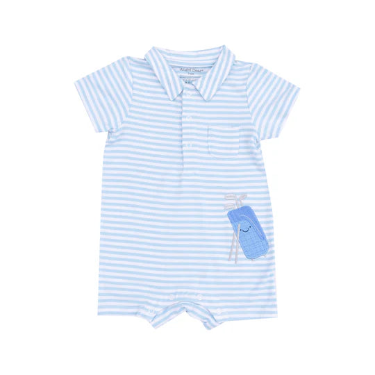 Angel Dear | Golf Applique Polo Shortie With Applique 3-6M