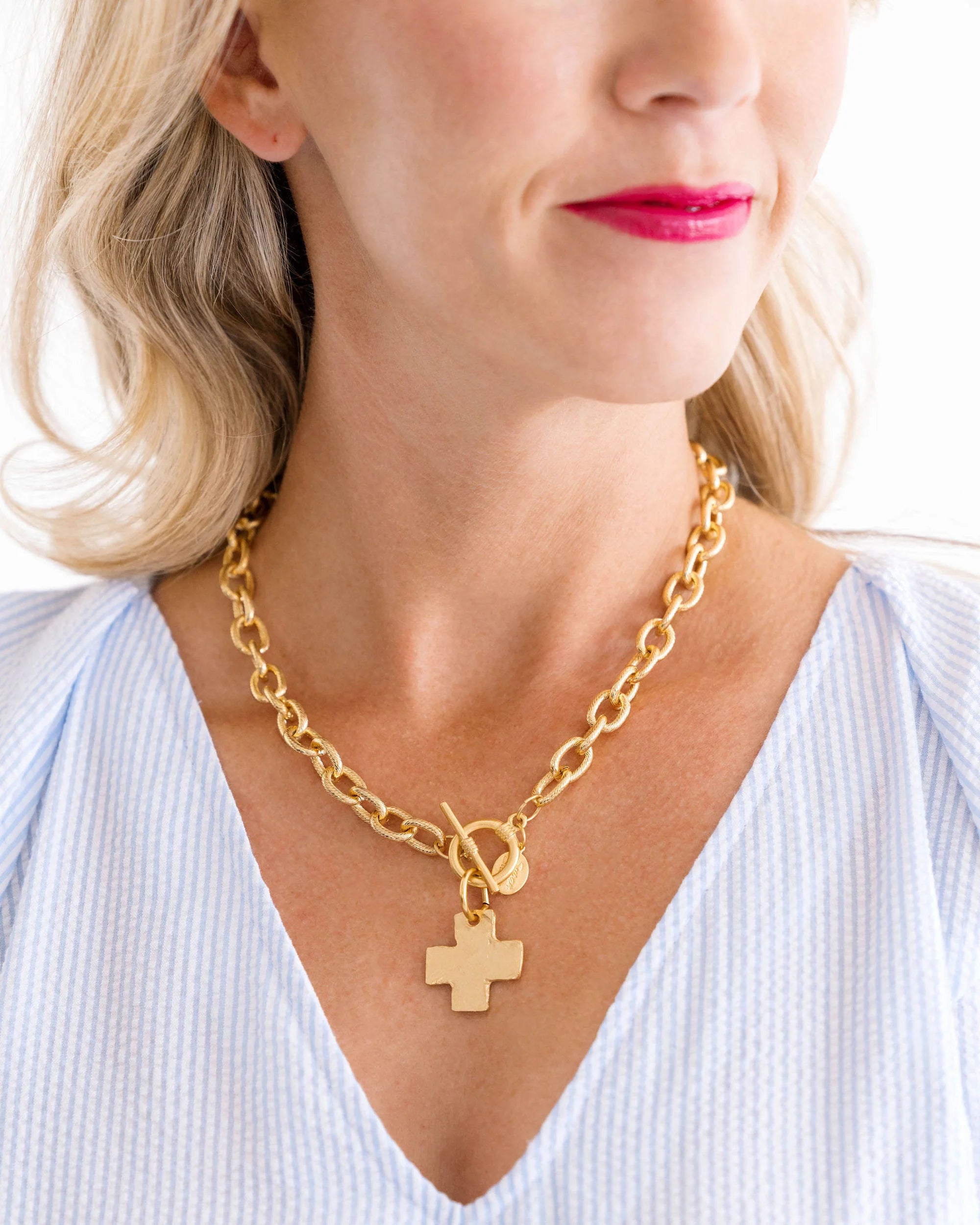 20" Cross Toggle Necklace