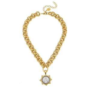 Florence Bee Coin Necklace