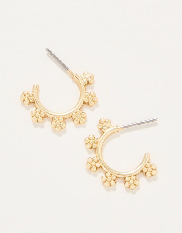 Spartina 449 | Hawthorn Midi Hoop Earrings Gold