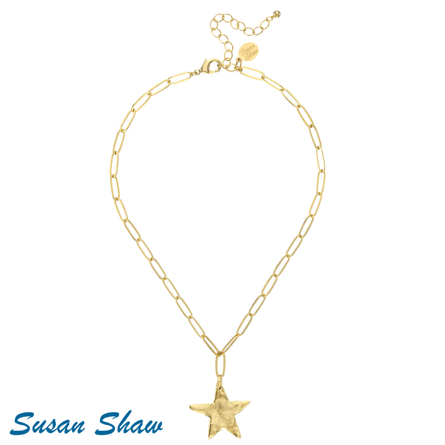Susan Shaw | Star Paperclip Necklace