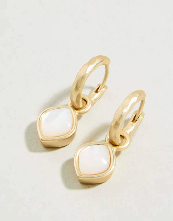 Spartina | Maera Drop Hoop Earrings Mother-of-Pearl