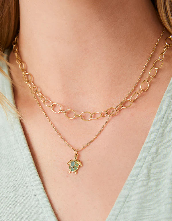 Daufuskie Island Necklace 20" Gold