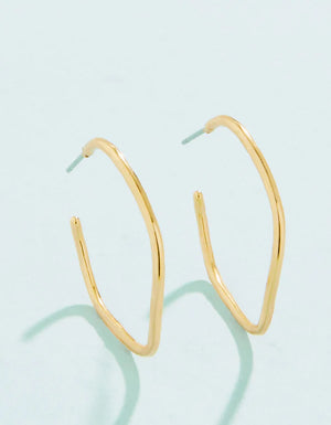 Spartina 449 | Ripple Wave 32mm Hoop Earring