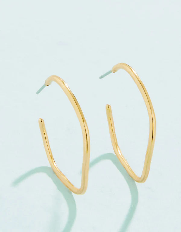 Spartina 449 | Ripple Wave 32mm Hoop Earring