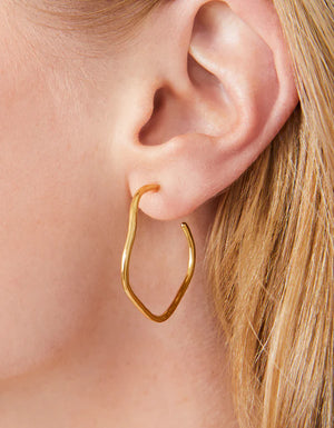 Spartina 449 | Ripple Wave 32mm Hoop Earring