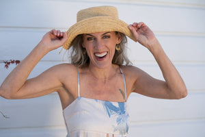 3" Brim Bolero Crochet Straw Sun Hats