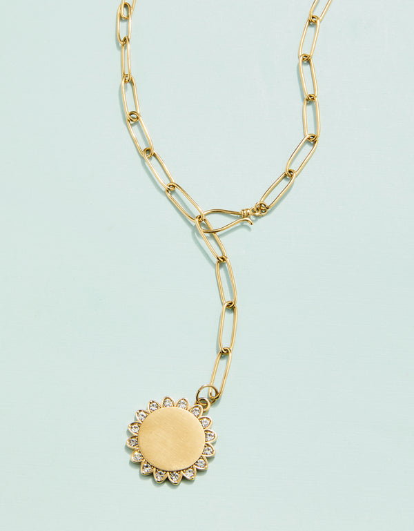 Spartina 449 | Drop Medallion Flower Necklace