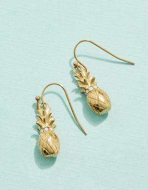 Spartina 449 | Pineapple White Opal Earrings