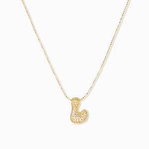 Marlyn Schiff Jewelry | Pave Bubble Charm Necklace