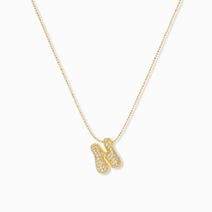 Marlyn Schiff Jewelry | Pave Bubble Charm Necklace