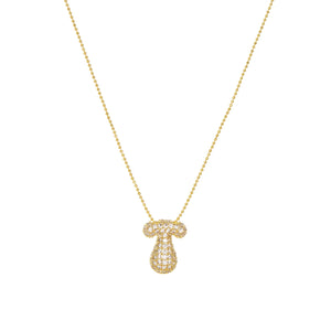 Marlyn Schiff Jewelry | Pave Bubble Charm Necklace