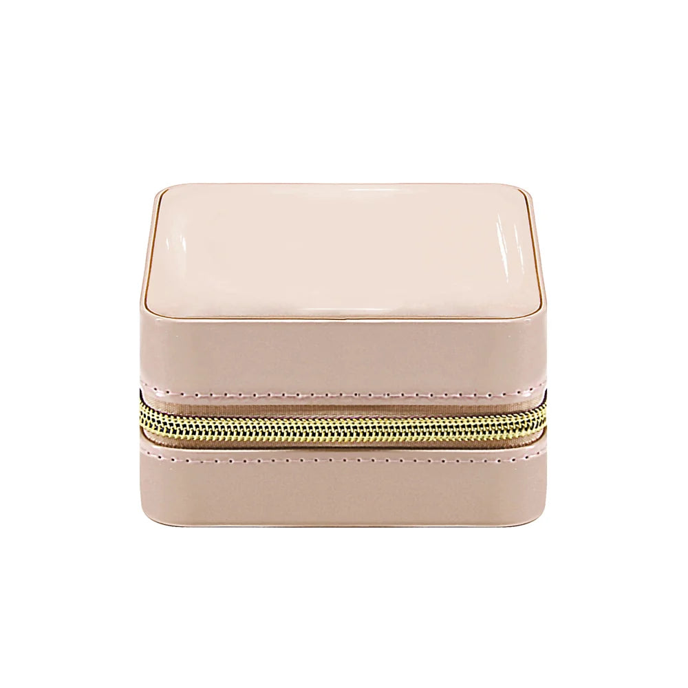 Patent Leather Travel Jewelry Case
