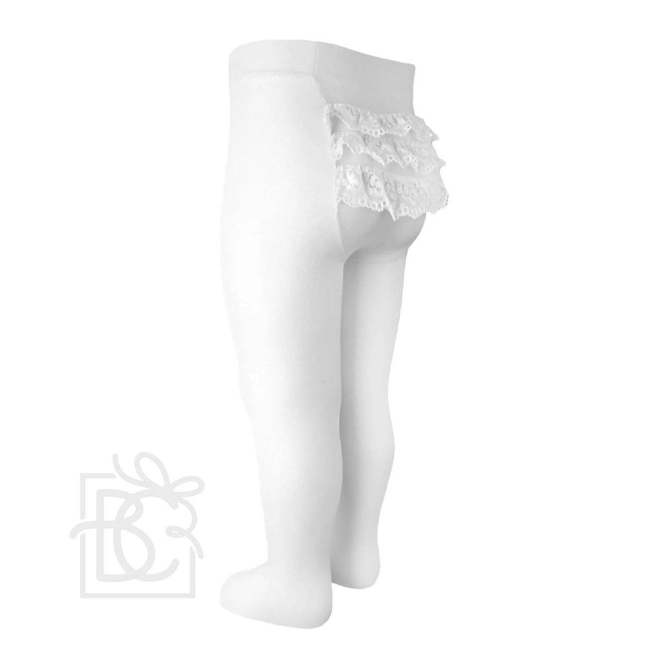 Microfiber Tights with Bottom Lace