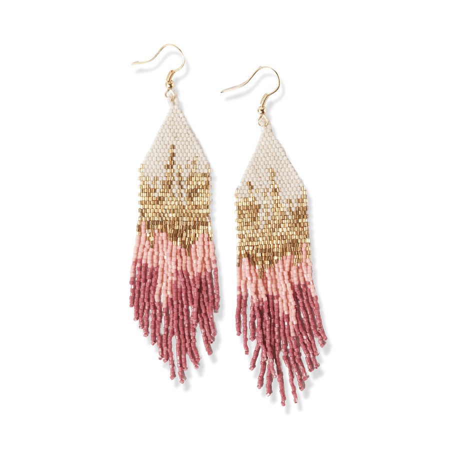INK + ALLOY | Claire Ombre Beaded Fringe Earrings