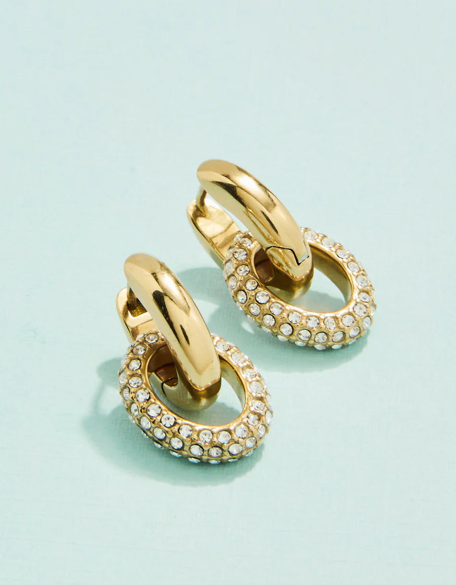 Spartina 449 | Wexford Harbour Convertible Hoop Earings Crystal
