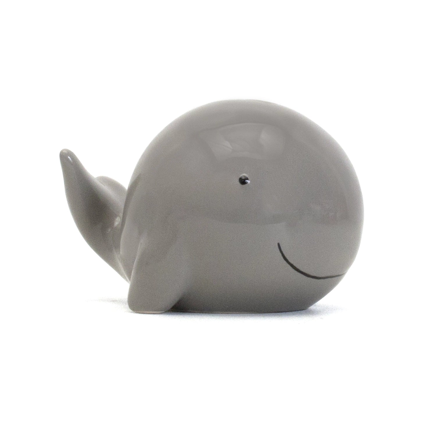 Gray Small Whale Bank