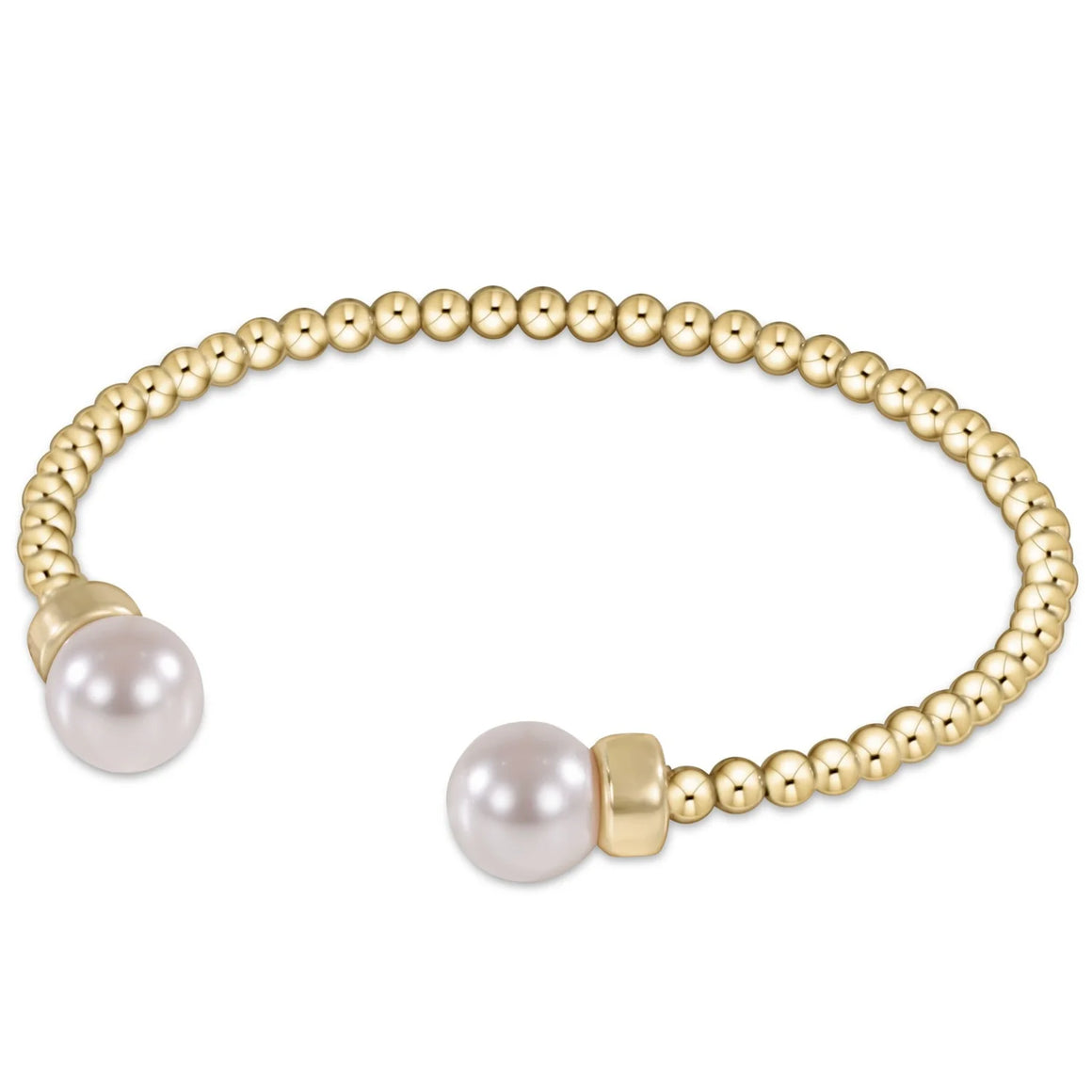 eNewton | Classic Gold 3mm Cuff - Pearl
