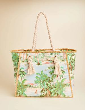 Spartina | Rope Beach Tote in Coastal Dreams