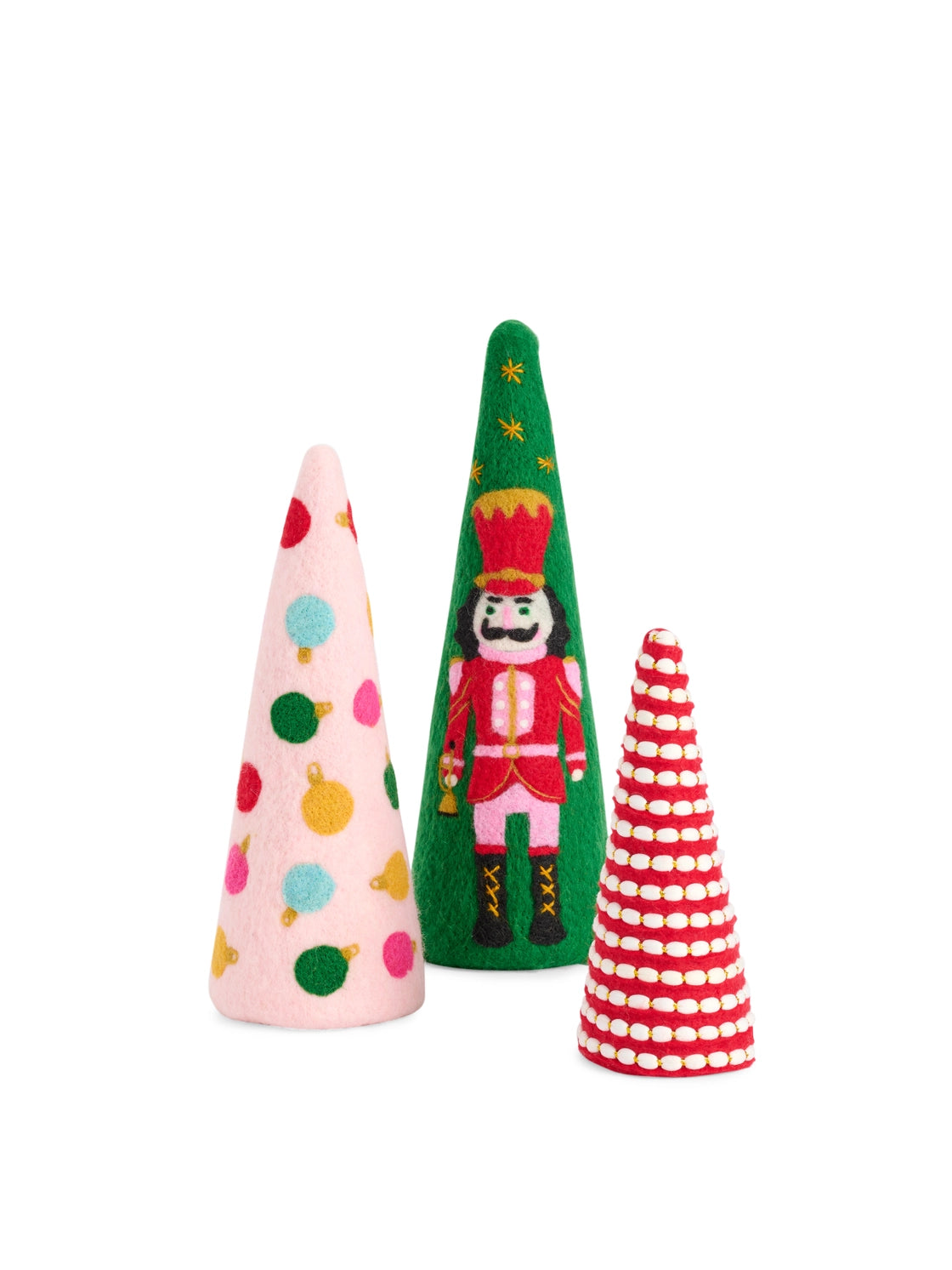 WOOL NUTCRACKER/ORNAMENTS HOLIDAY TREES