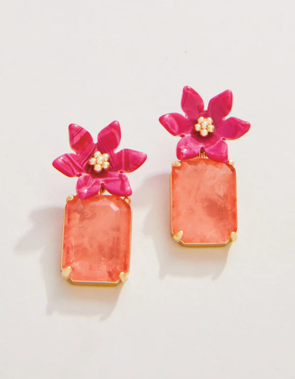 Spartina | Blooming Gem Pink Earrings