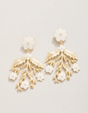 Spartina | Delphinium Cream Earrings