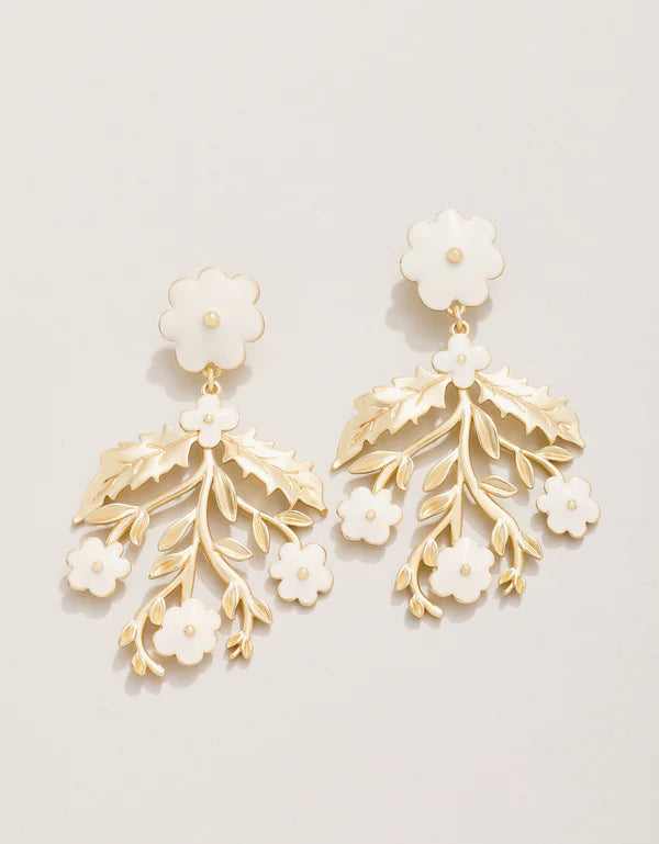 Spartina | Delphinium Cream Earrings