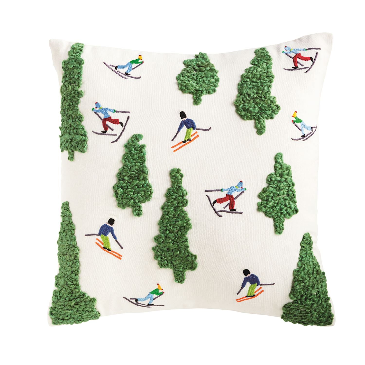 Embroidered Ski Pillow