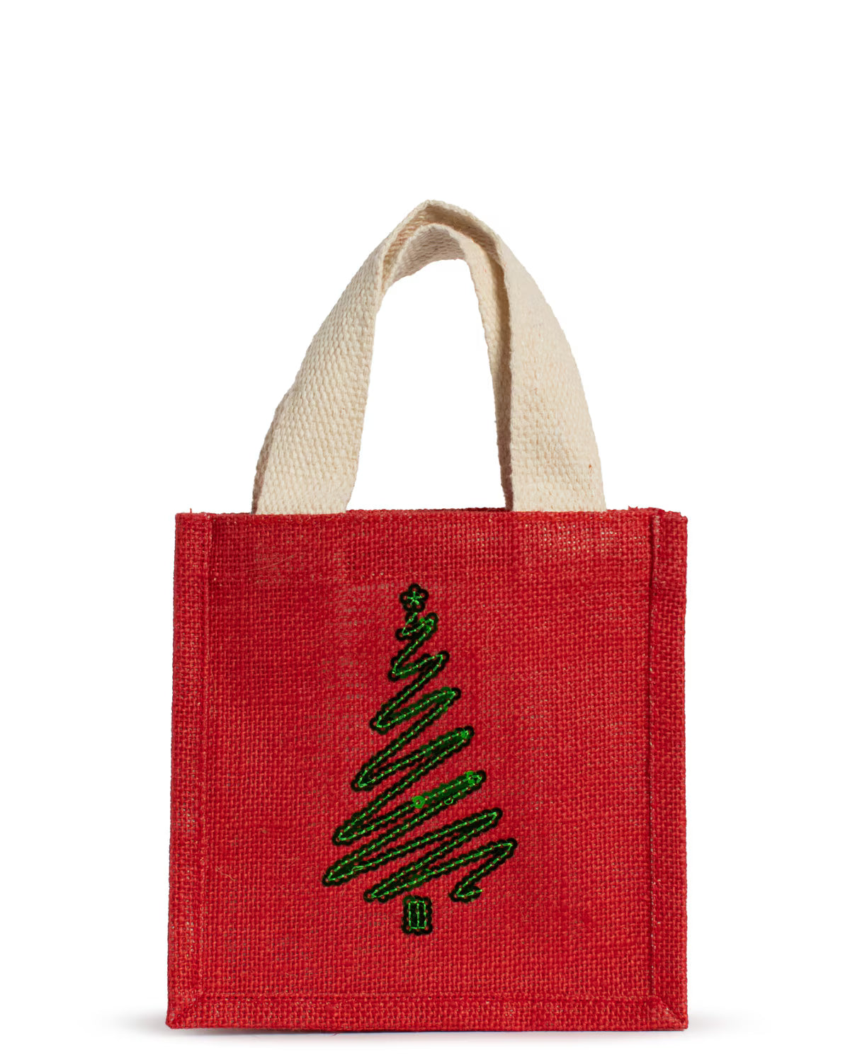 Petite Jute Holiday Gift Totes